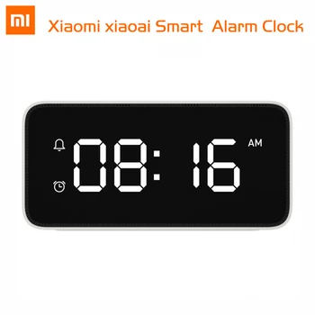 

Xiaomi Xiaoai Smart Alarm Clock Voice Broadcast Clock Table Dersktop Clocks AutomaticTime Calibration Mi Home App Smart Clock