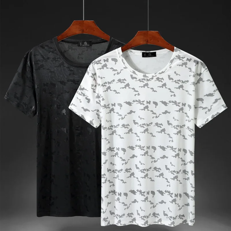 Большие размеры 4XL 5XL 6XL 7XL 8XL 9XL 10XL 11XL мужские футболки с коротким рукавом принтом 3-6