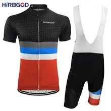 Hirbgod Ретро дышащий Велоспорт Джерси Набор мужские летние спортивные рубашки с бретелями шорты Одежда для велоспорта комплекты с короткими рукавами 5XL, HI700