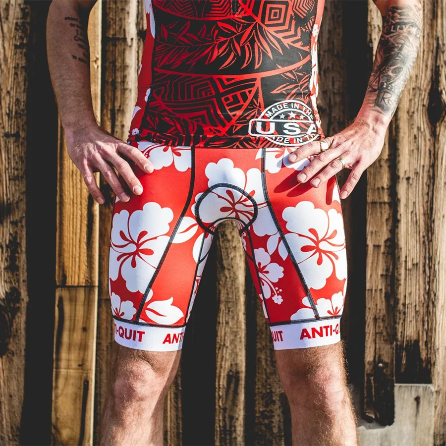2019 men cycling jersey set USA love the pain red bike tights shorts triathlon running suit bicycle equipment custom bicicleta