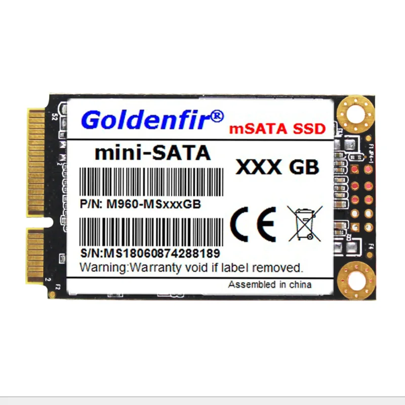 Твердотельный накопитель Goldenfir SSD mSATA SATA 3 III II HD внешний 1 ТБ 960 ГБ 480 256 240 128 120