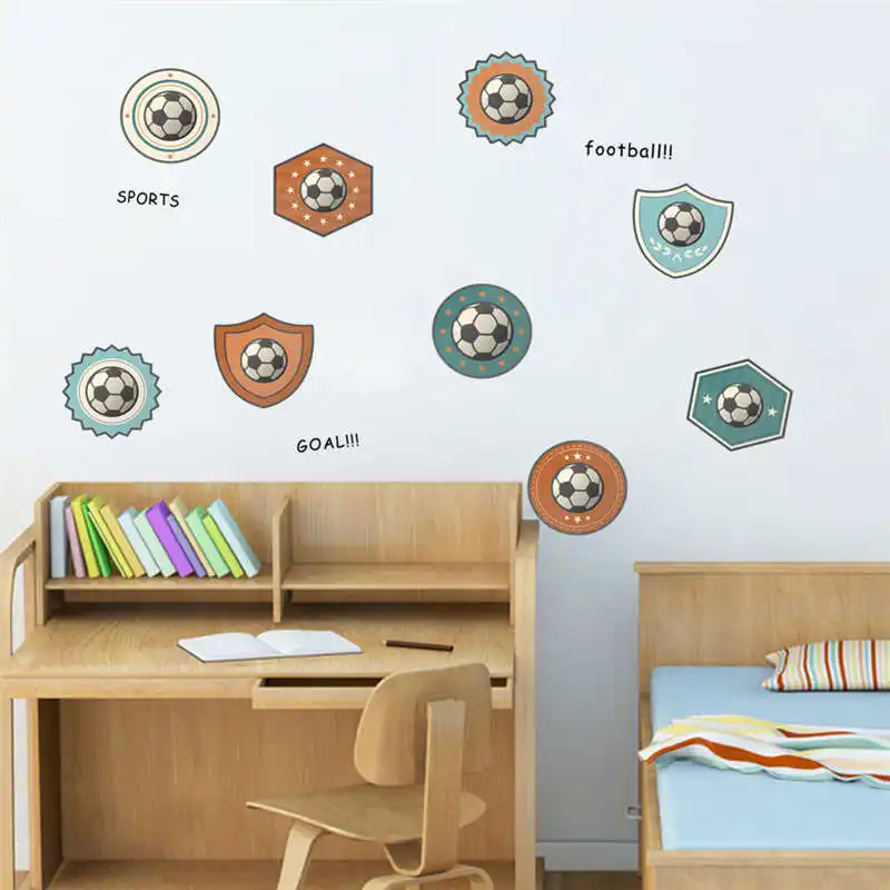 Sports Football Soccer wall stickers For kids rooms bedroom Living room