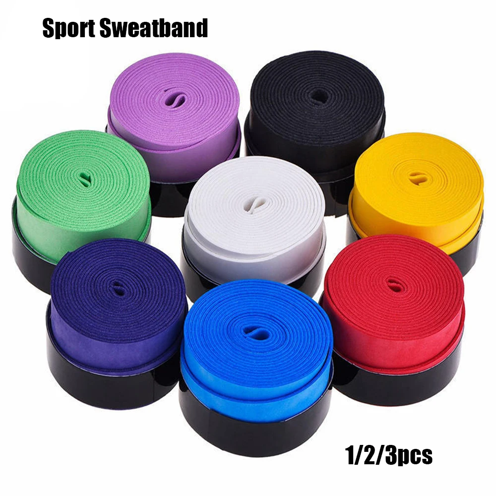 

1/2PCS Frosted Flat Hand Vibration Sweatband Rod Tapes Anti-skid Sweat Absorbed Wraps Fishing Grips Racquet Sports Accessories