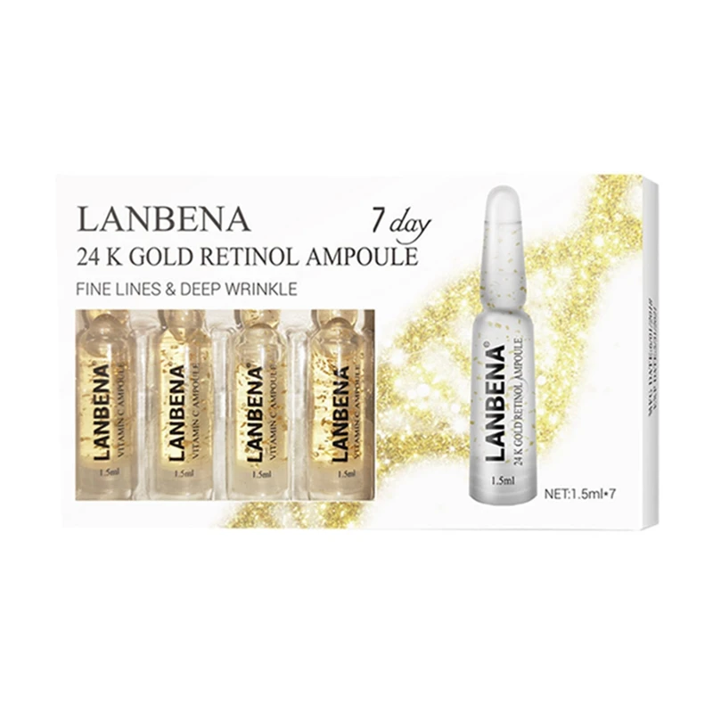 

Serum Hyaluronic Acid+Vitamin C+24K Gold Retinol +Q10+Ceramide Anti-Aging Wrinkle Moisturizing Beauty For 7 Days Face Care Cream