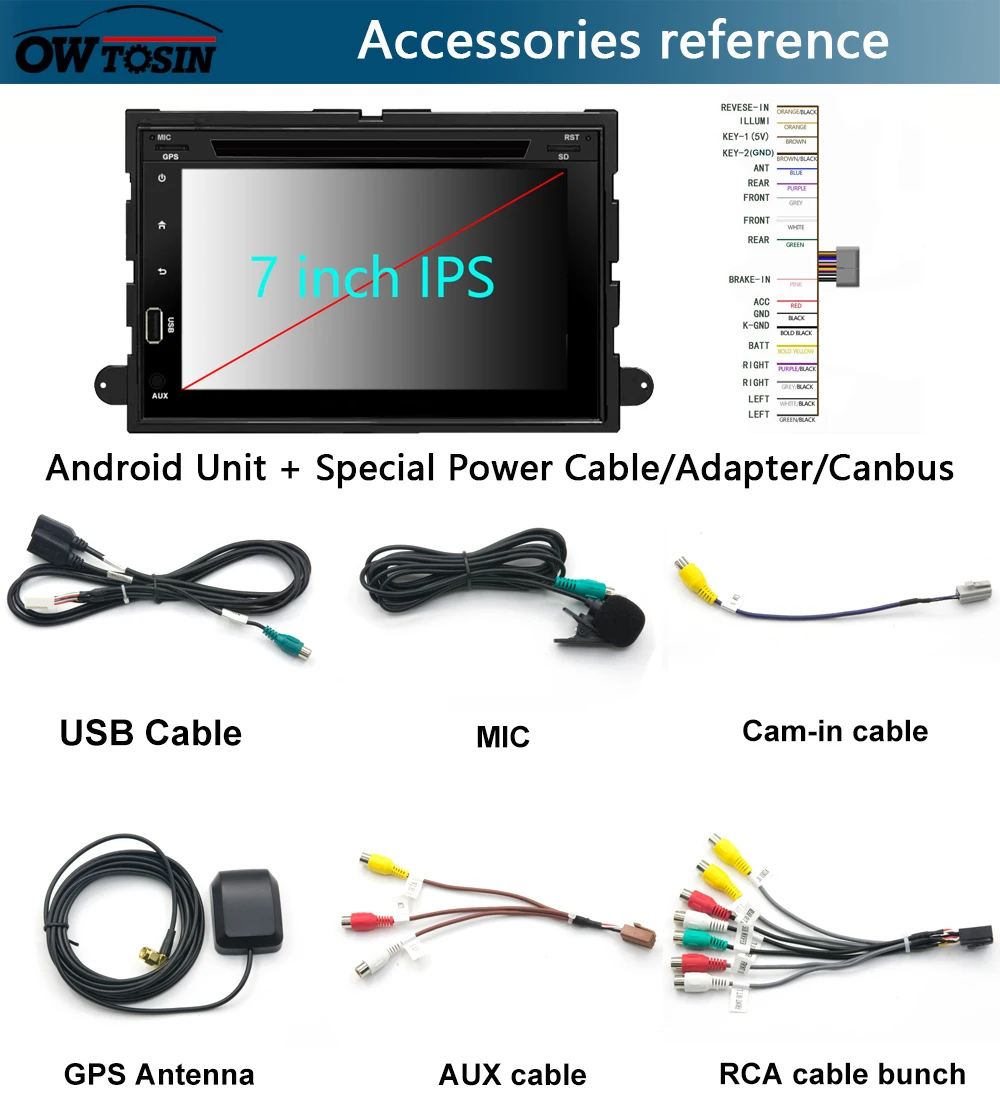 " ips 1024*600 8 ядерный 4G+ 64G Android 9,0 автомобильный dvd-плеер для Ford F150 Mustang Expedition Explorer Fusion 2006 2007-2009 радио