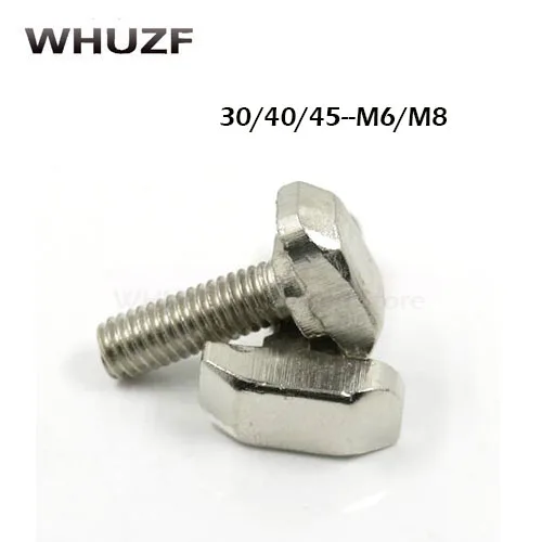 

50PCS 30/40-M6 M8*16/20/25/30mm 304 Stainless Steel Metric Thread T Shape Square Hammer Head Type Screw Bolt Fastener t screw