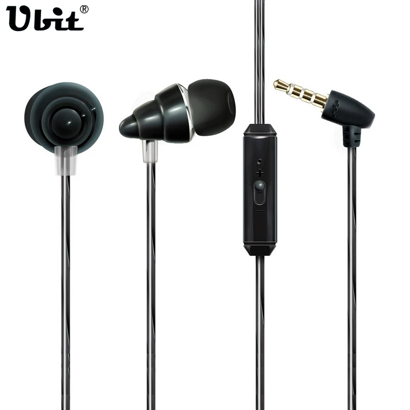Ubit S12 In-Ear Conch Earphone 10MM For iPhone7 7S 6 6S With Microphone 3.5mm Jack Bass Earphones Headset For Huawei Xiaomi Sony