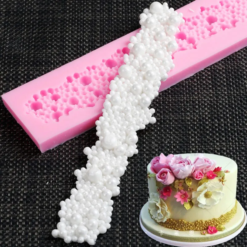 Flower Border Silicone Mold Fondant Mould Cake Decorating Tools