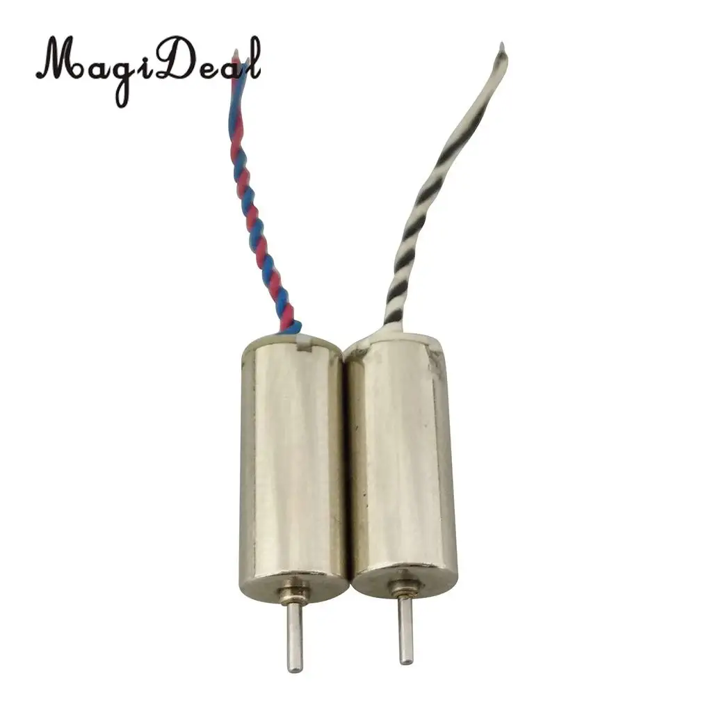 MagiDeal High Quality 2Pcs Metal Motors for JJRC H36 Mini RC Quadcopter Spare Parts Drone Engine Cars Boats Remote Control Tool