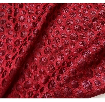 

Super Beauty New Rare Fashion Red Series Profile, Three-dimensional Gloss, Wave Sensitive Point Fashion Fabric Half Skirt Show D