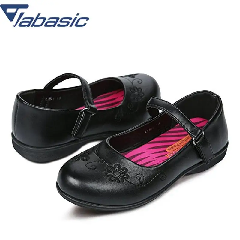 JABASIC Girls School Dress Shoes Mary Jane Flats 