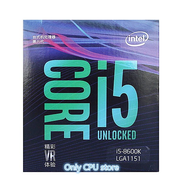 Intel ПК компьютер Core i5 8 серии процессор I5 8600K I5-8600K в штучной упаковке процессор LGA 1151-land FC-LGA 14 нанометров шесть ядер