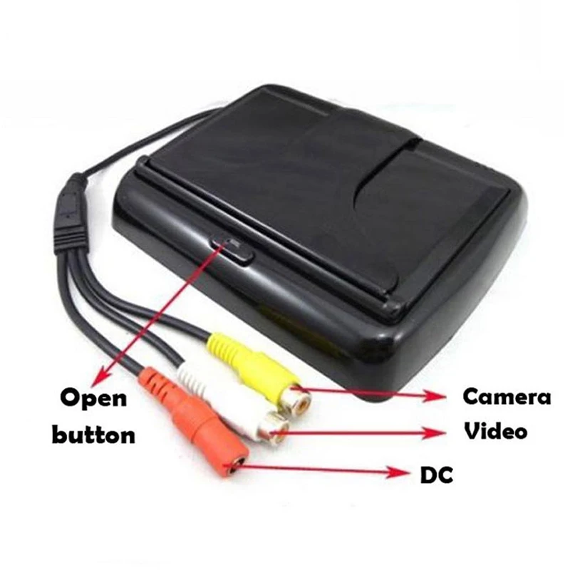 4.3 Inch Foldable Rearview Car Monitor Screen for Rear View Camera (7)