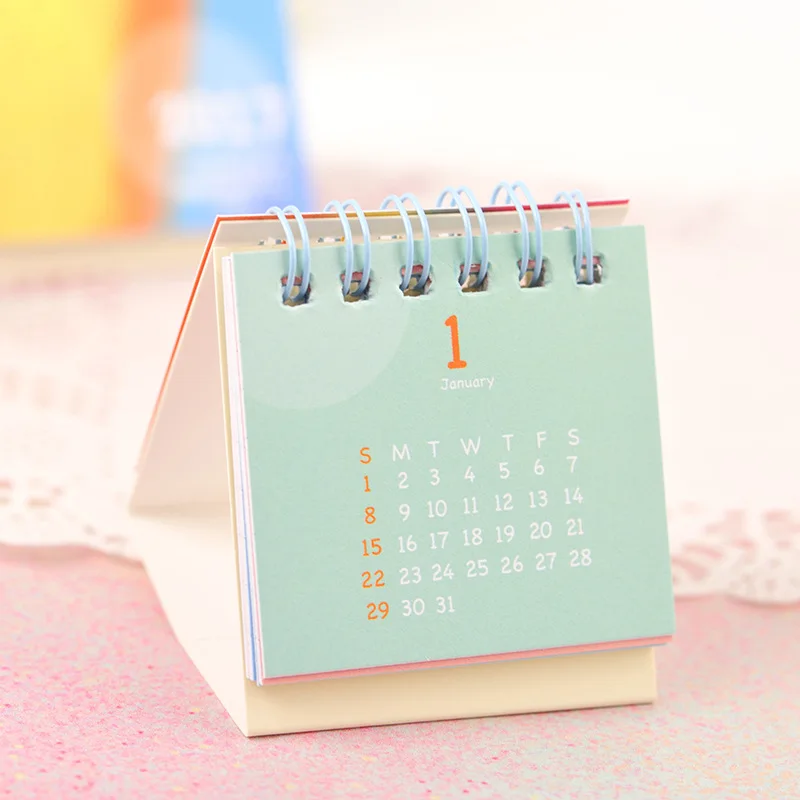 2017 mini table calendar new year promotion gifts office desktop