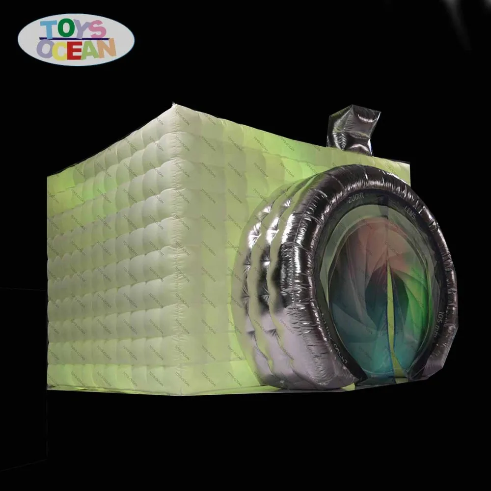 

inflatable Camera Design Sharp Photo Booth with LED strip