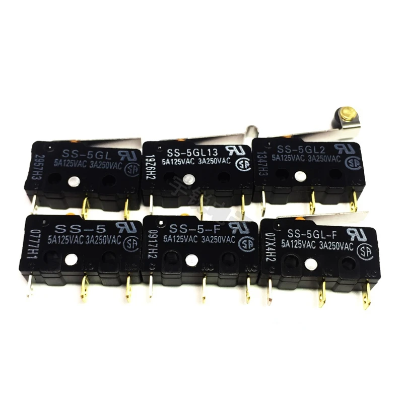 

5PCS/lot Micro Switch SS-5 SS-5GL SS-5GL2 SS-5GL13 SS-10 SS-10GL 3A 250V