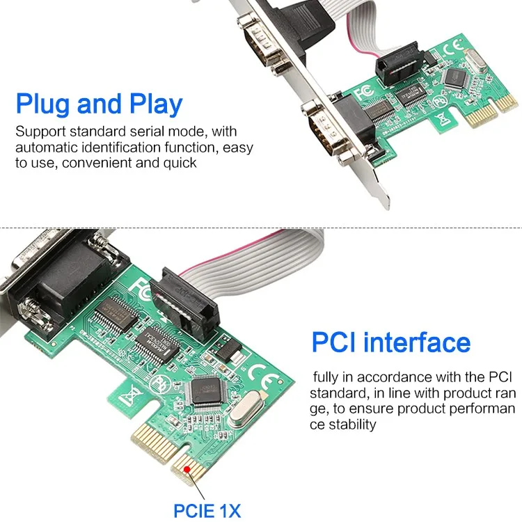 Компьютерная шина PCI-E плата последовательного доступа PCIe PCI Express RS232 интерфейс развитие промышленности порты, PCI E для RS232 порт плата расширения