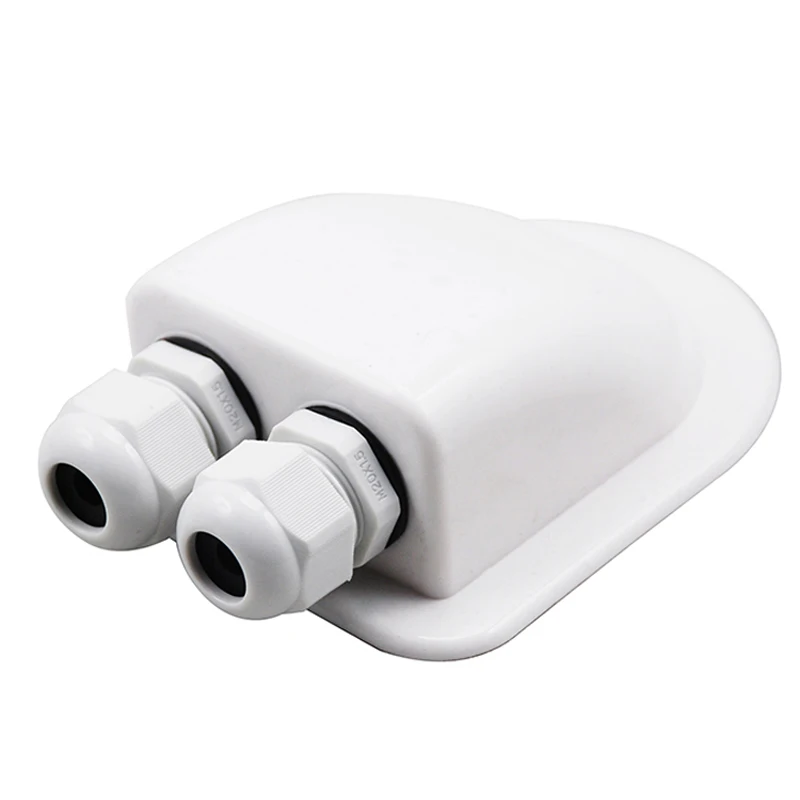 

For Motorhome Caravan RV Entry Gland Box Accessories Replacement Double Holes