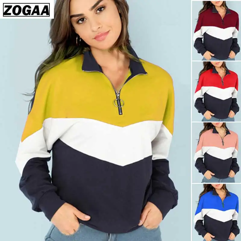 

S-3XL Fashion Cool Women Hoodies Pullover 5 colors 2019 Spring Autumn Turn-down Collor Coat Loose Fleece Thick Knit Sweatshirt