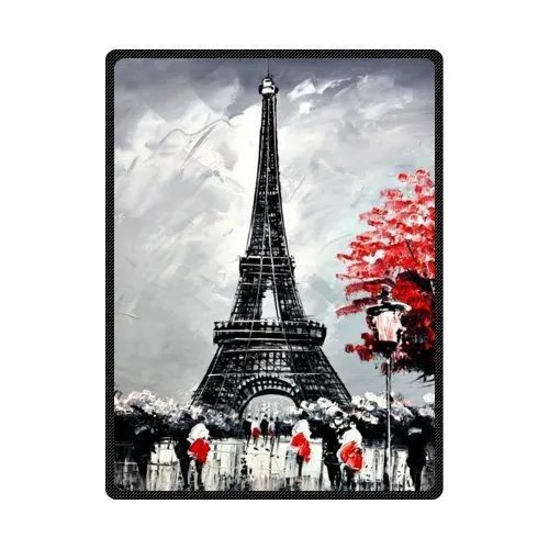 Paris Comfortable Custom Unique Fleece Throw Blanket ...