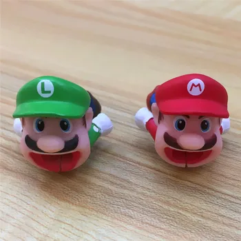 

SIANCS 1pcs Super Marios Cartoon Cable bite protector for iphone usb cable cute model Anti-break Protector organizer winder