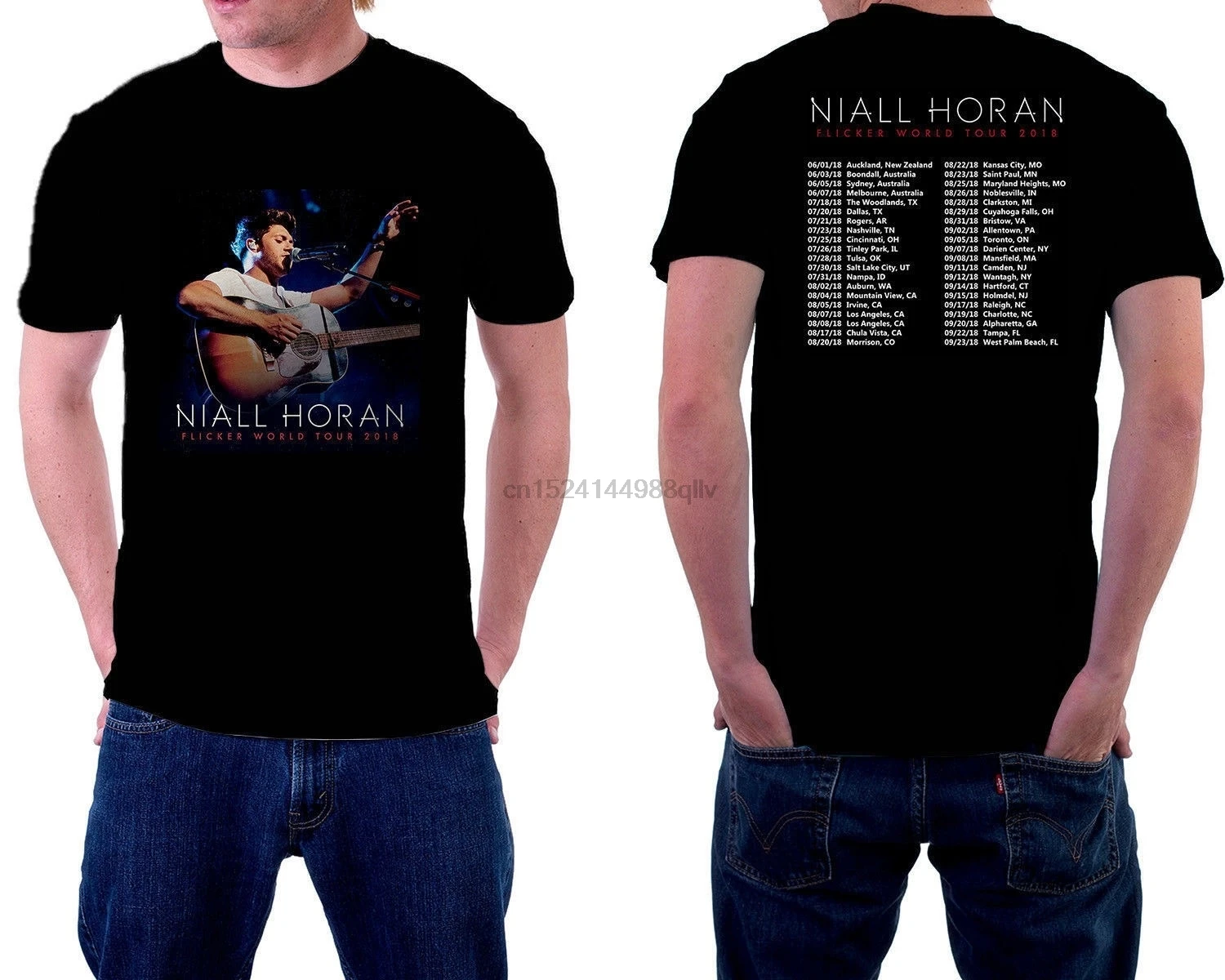 Мужские повседневные футболки Niall Horan Flicker World Tour мужские модные хлопковые топы