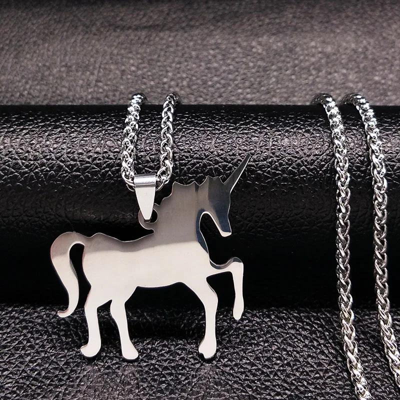Unicorn Stainless Steel Necklace 18 Unicorn Stainless Steel Necklace -Unicorn Fashion HTB1g1r4XL HK1Jjy1zeq6AfjpXaY