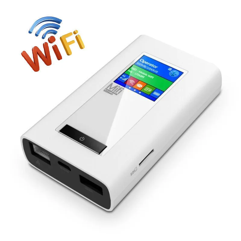USA/CA/Mexico Area Car Wireless Modem 4G LTE Router 5200Mah Power Bank Portable Travel Route With T