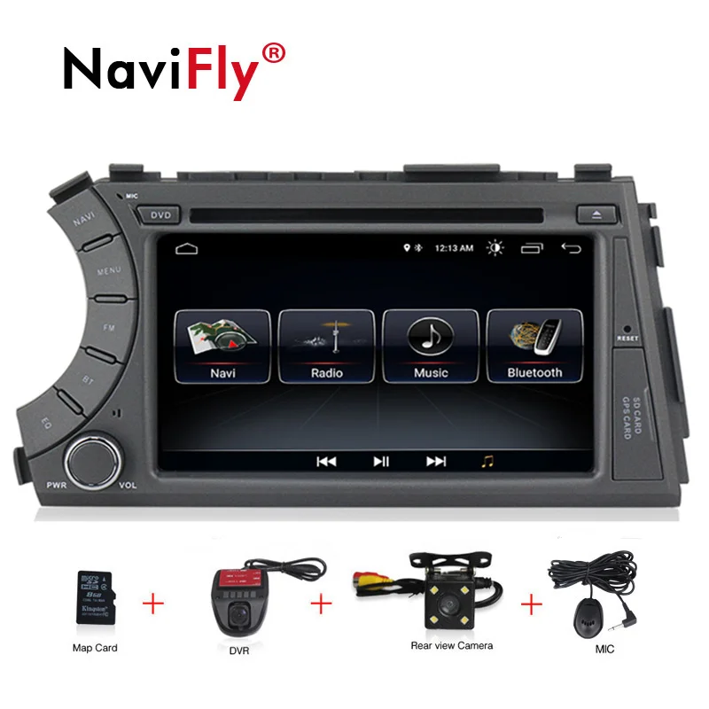 

New! 2DIN Android 8.1 Quad Core Car dvd GPS Navigation for ssangyong Kyron Actyon Radio Stereo dvd player RDS BT WIFI free map
