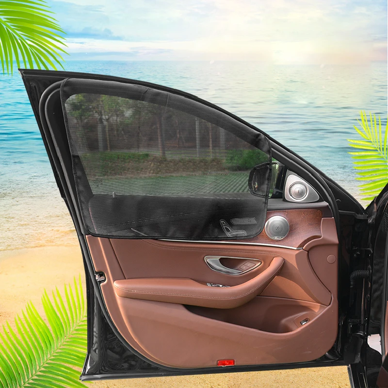 

Car Sun Shade Front Window Sunshade Magnetic Curtain Protector UV Protection Foldable Kids Universal For Windshield Mini Cooper