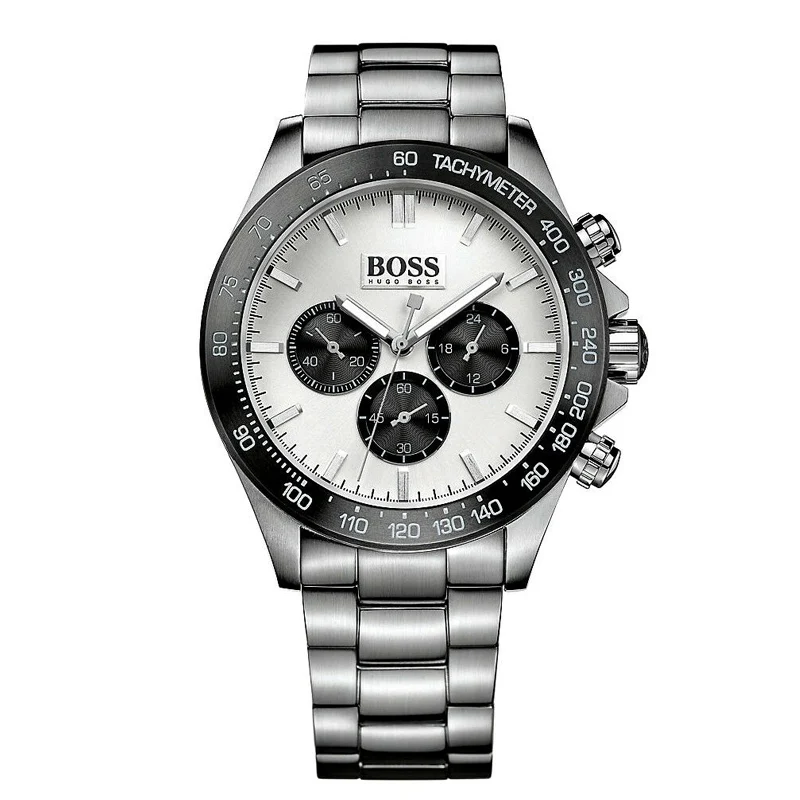 

BOSS Ikon Men's Watch Black Dial Sport Chronograph Watch with Stainless Steel Strap Quartz Watches - 1512964