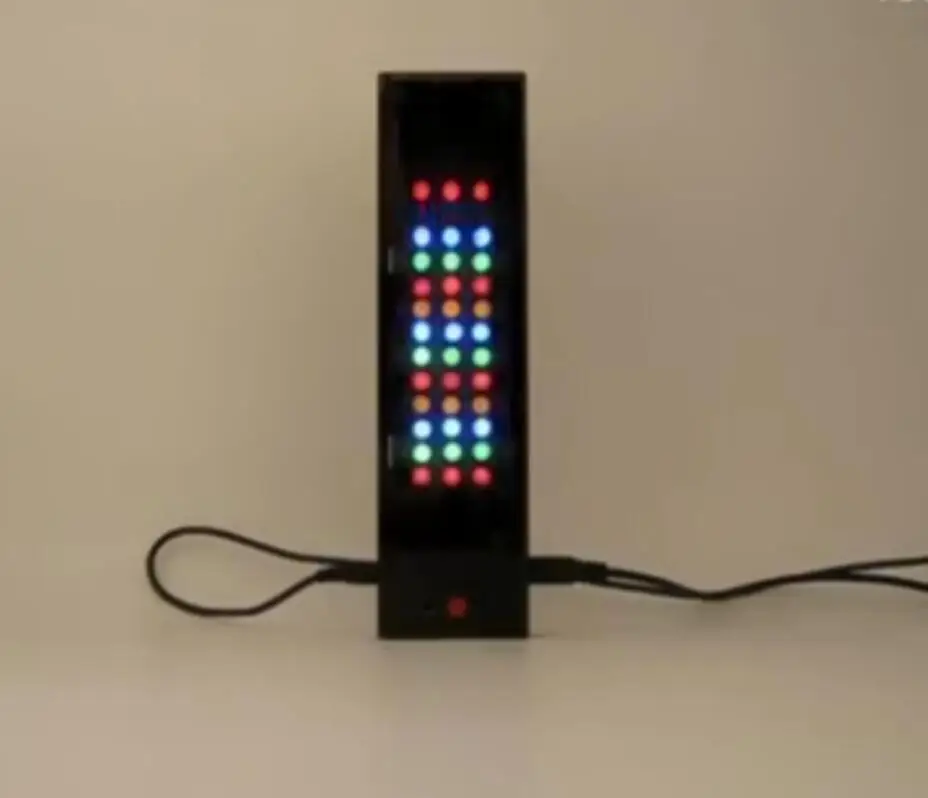 

DIY kits Music 16x3 LED Spectrum indicator Audio Amplifier Board Voice control Level indicator VU Meter With Case