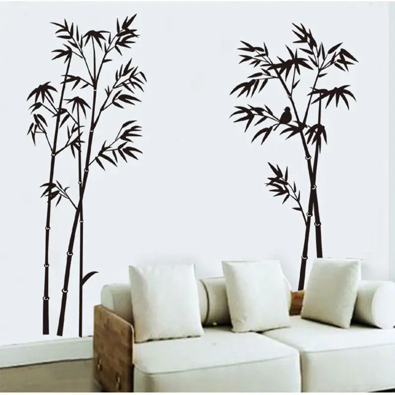 DIY Bamboo Tree Wall Stickers Removable Vinyl Decal Mural Home