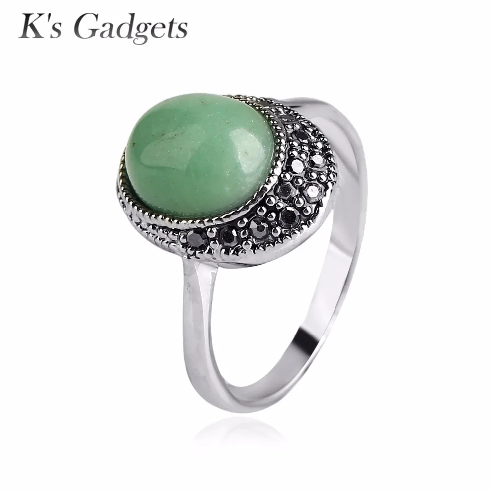 K's Gadgets женское классическое кольцо с большим натуральным камнем чистое