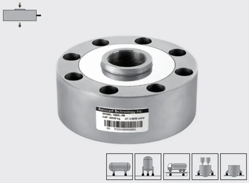 Transcell DBSL Тип спицы тензодатчик 1T 2T 3T 5T 10T тонн Блинного типа датчик веса для тестирования машины весы для грузовиков