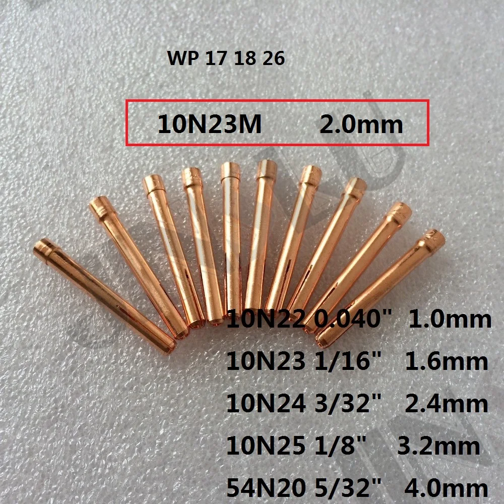 

free shipping 20 pcs collect 2.0mm for wp 17 18 26 tig welding torch
