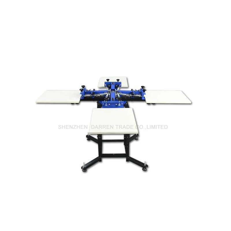 1Set 4 Color 4 Station Screen Printing Machine Comeswith Base Good Quality T-shirt Printing Machine