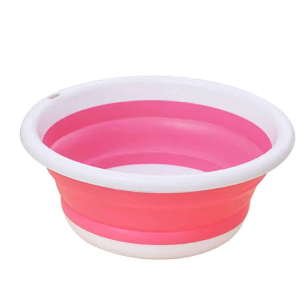 Collapsible Portable Basin Pot Folding Bucket Camping Fishing Car Washing Basins water holder