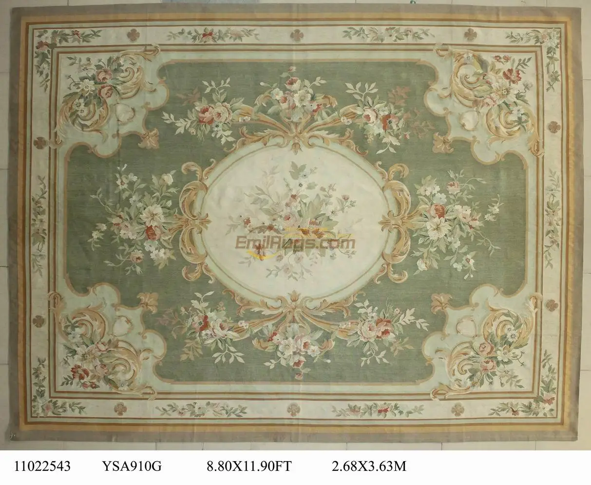 

Aubusson Wool The Aubusson Savonnerie, A Handmade French Garden, Is Beautifully Embroidered With Rugs Handmade