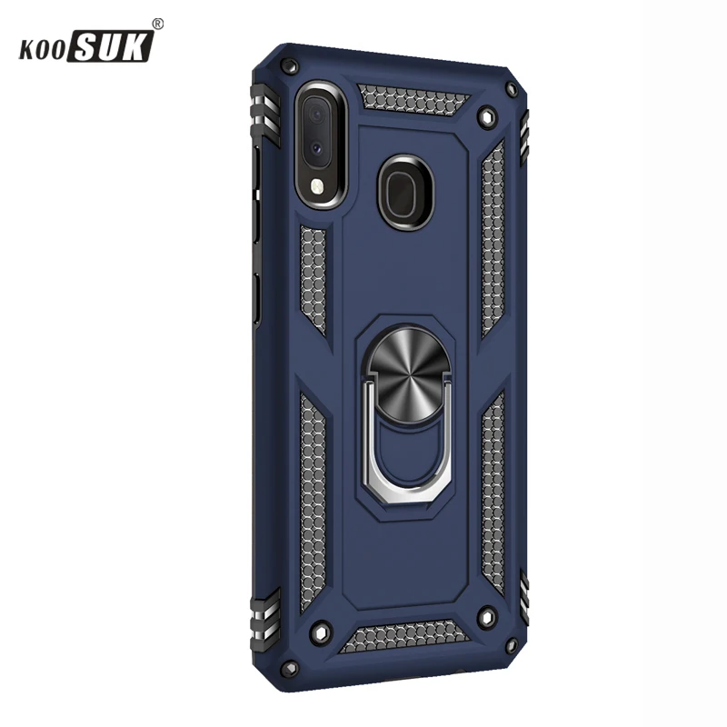 

Luxury Phone Case For Samsung Galaxy A20E Case Cover Magnetic Ring Holder Armor Matte Silicone Shell For Samsung Galaxy A20E Co