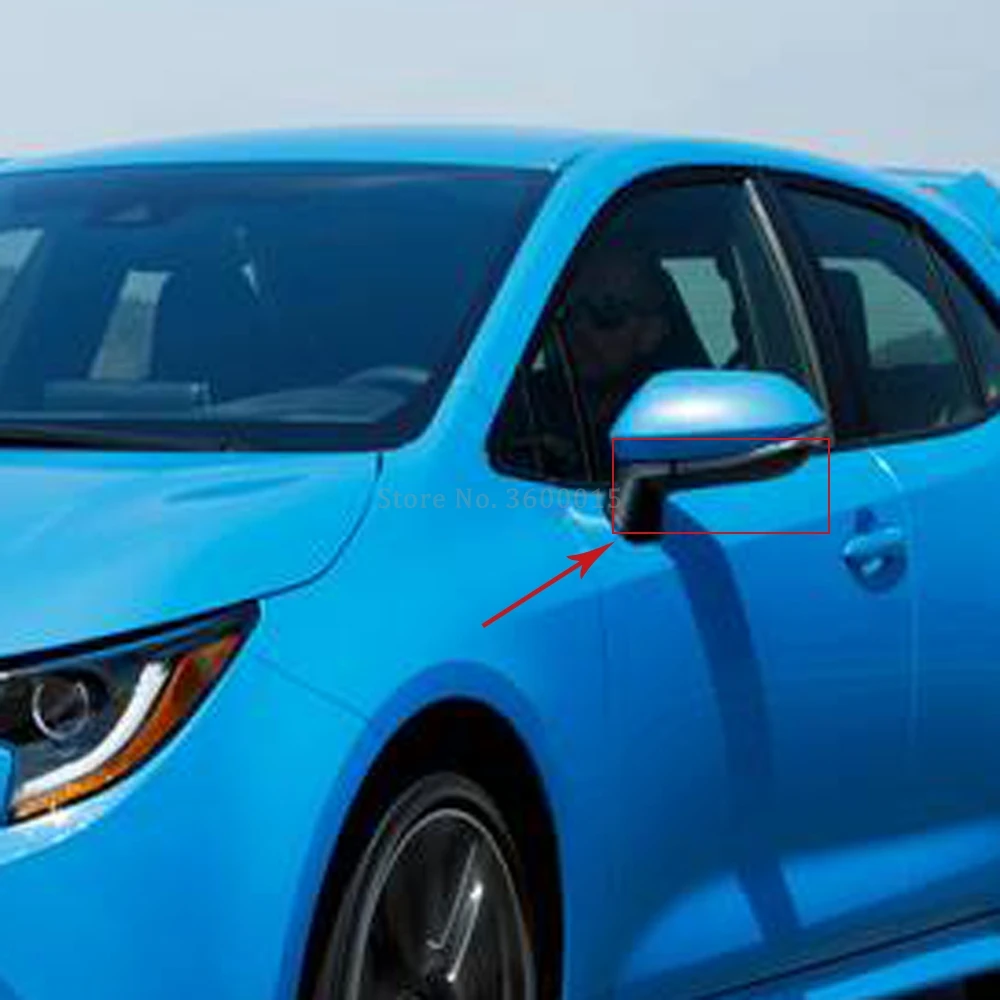 For Toyota Corolla 2019 2020 Hatchback Car Styling Parts Rear View Wing Mirror Covers Chrome Molding Trim Exterior Accessories For Toyota Corolla 2019 2020 Hatchback Car Styling Parts Rear View Wing Mirror Covers Chrome Molding Trim Exterior Accessories
