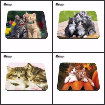 

Luxury Two Lovers Cats Hot Item Custom Silicone Rectangular Mouse Pads Mice Mat Mouse Pad 18*22cm and 25*29cm And 25*20cm