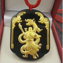 Hetian Jade GuanYu Pendant Jade GuanGong Necklace Lucky Amulet 24K Gold Jewelry Wholesale Chinese Fine Jewelry Hetian Jade GuanYu Pendant Jade GuanGong Necklace Lucky Amulet 24K Gold Jewelry Wholesale Chinese Fine Jewelry
