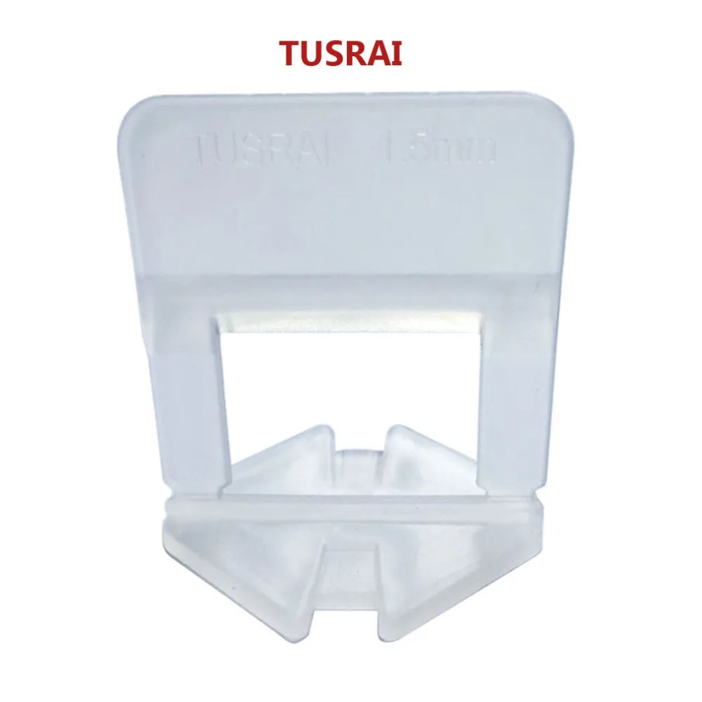 

Tile Leveling System Clip 1.5mm 1/16" 100pcs Porcelain Wall Floor Tile Leveler Spacers Installation Laying Tools Parts TUSRAI