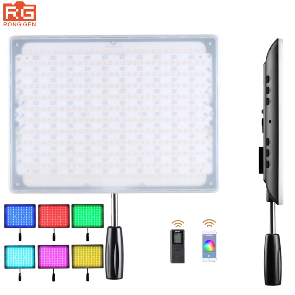 

YONGNUO YN600 RGB LED Video/ Photo Light with Adjustable Color Temperature 3200K-5500K for SLR Cameras Wireless Bluetooth Remote