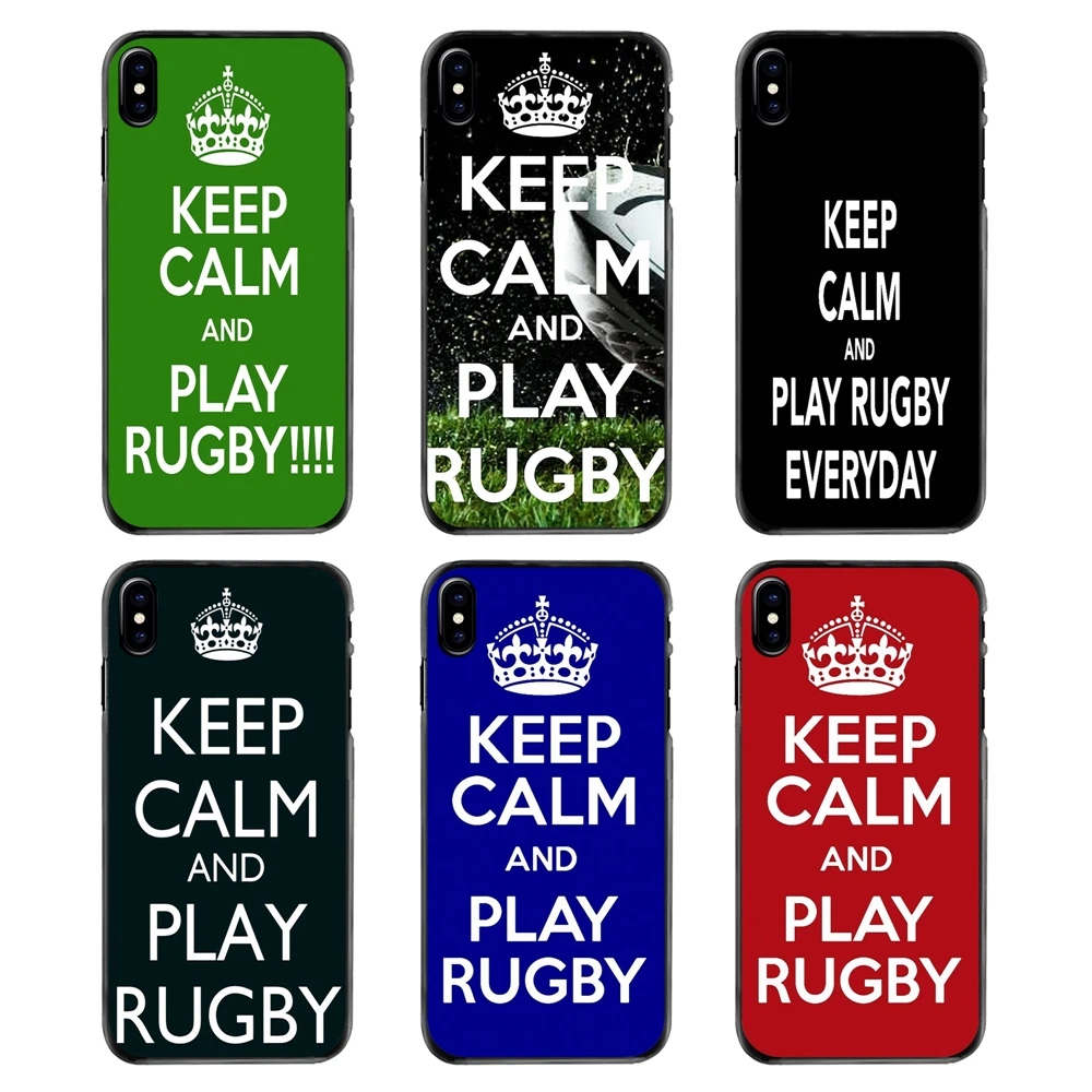 

Accessories Phone Cases Cover For iPhone 4 4S 5 5S 5C SE 6 6S 7 8 Plus X XR XS Max iPod Touch 4 5 6 Keep Calm and Play Rugby