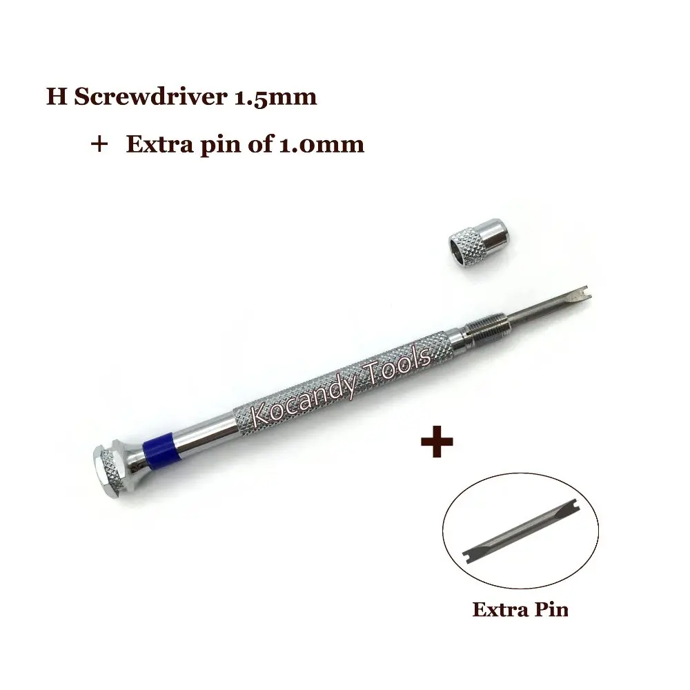 Для часов отвёртка и дополнительный штифт для H винта и для Hublot Часы Ободок ремешок инструмент для ремонта-два размера