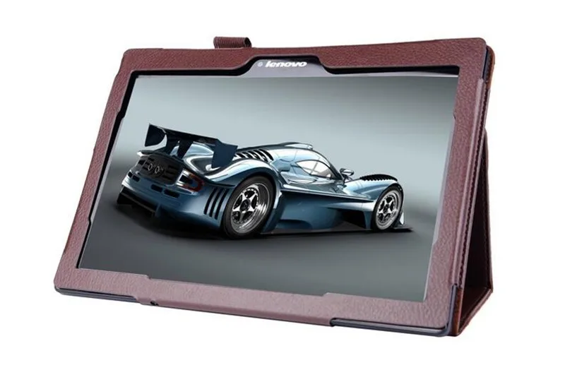 Litchi Pattern PU Leather Stand Flip Case Cover For Lenovo Tab 2 A10-70 A10 70 10.1 Tablet Case Cover  (7)