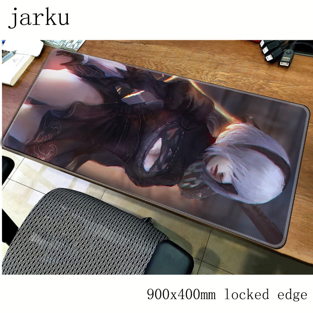 nier automata mousepad gamer 900x400X3MM gaming mouse pad large HD pattern notebook pc accessories laptop padmouse ergonomic mat