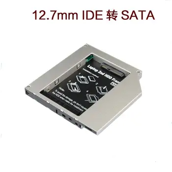 

by dhl 20pcs 12.7mm Universal Aluminum Alloy 2nd HDD Caddy IDE to SATA 2.5" HDD SSD Case DVD/CD-ROM Optical Bay For Laptop